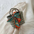 'Sonnet' Woven Ribbon Handbag - Celes Fashion
